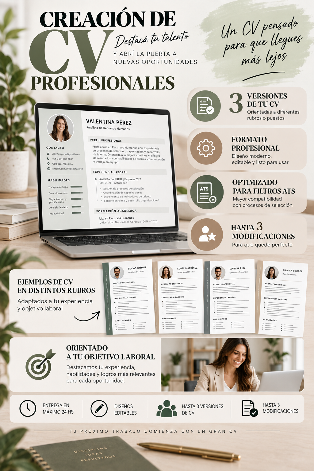Servicio de creación de CV profesional de Punto Cero