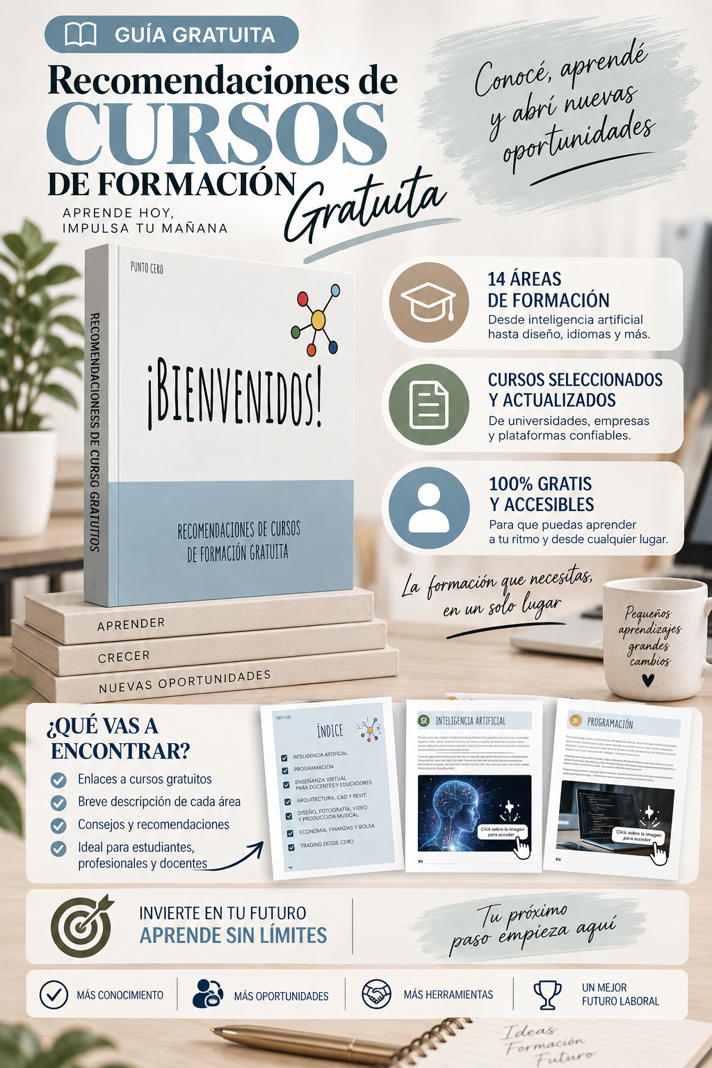 Guía de recomendaciones de cursos de formación gratuita